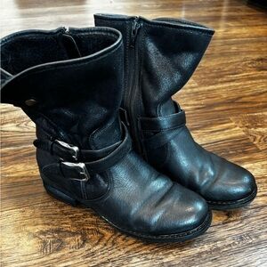 Sleek Black Women's Combat Boots